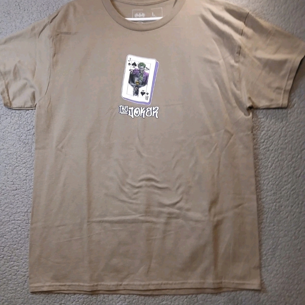 Batman The Joker Mens Short Sleeve T Shirt Large Brown